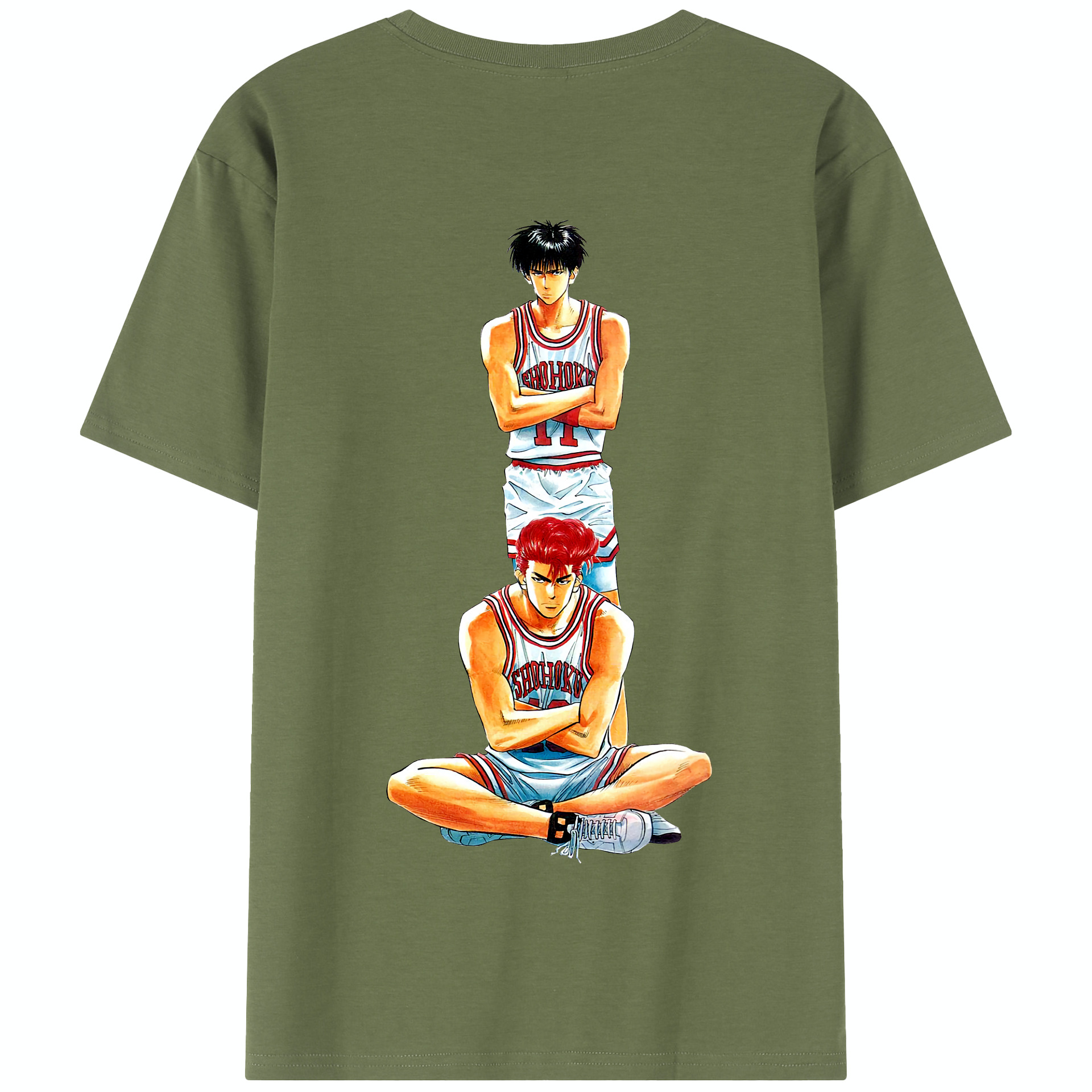 SLAM DUNK／スラムダンク 綿100％半袖Tシャツ（背面プリント）